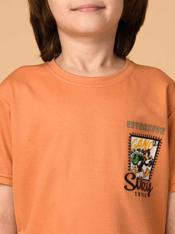 Albion Premium Boys Peach T-shirt