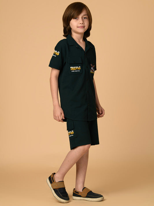 Albion Premium Boys Green Co-ord set