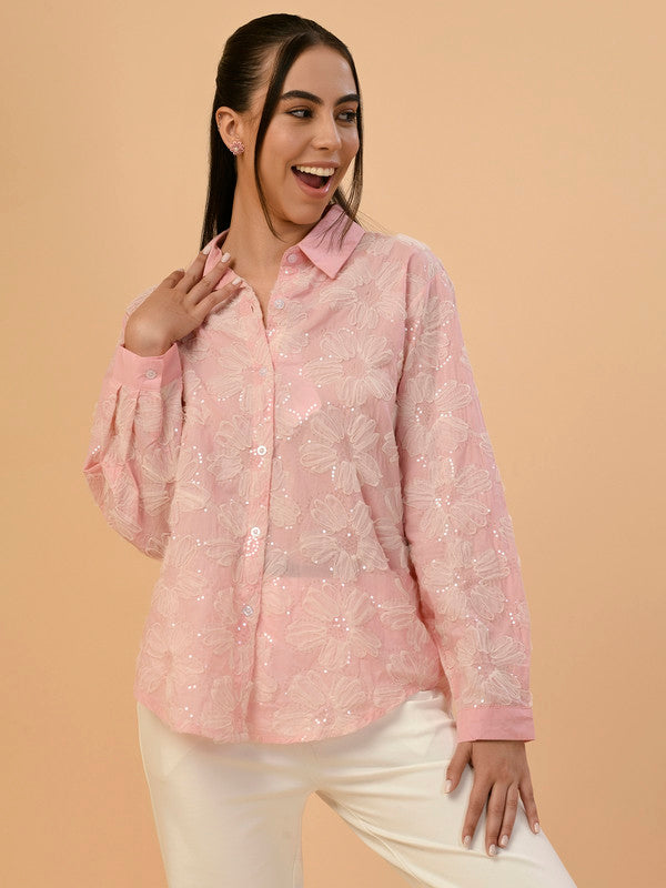 Albion Premium Ladies Pink Casual Top