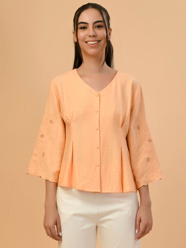 Albion Premium Ladies Orange Casual Top