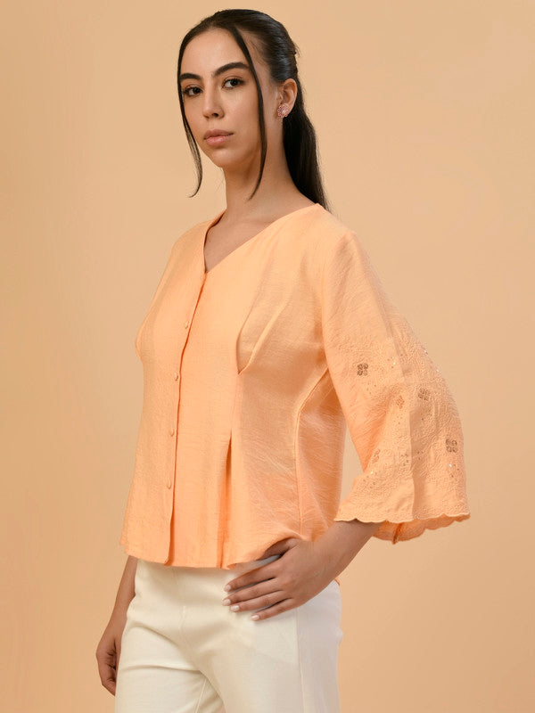 Albion Premium Ladies Orange Casual Top