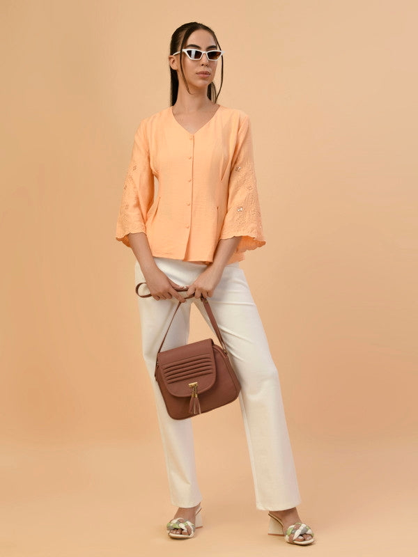 Albion Premium Ladies Orange Casual Top