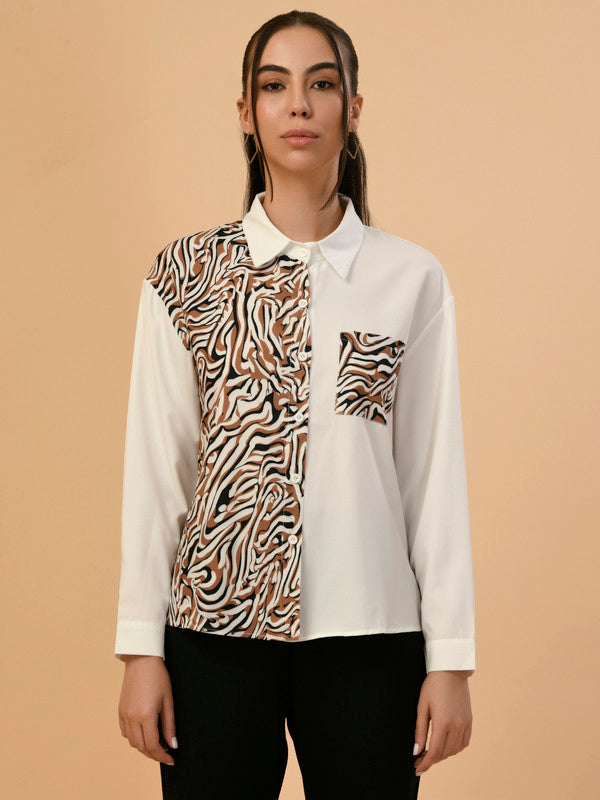 Albion Premium Ladies White Casual Top