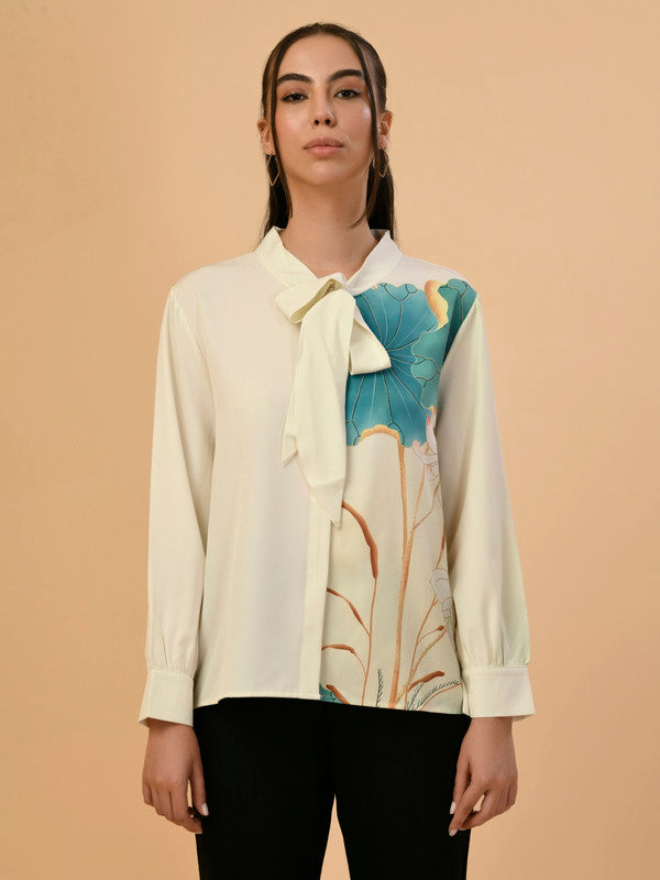 Albion Premium Ladies Cream Casual Top