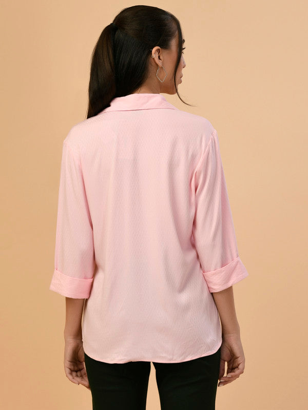 Albion Premium Ladies Pink Casual Shirt
