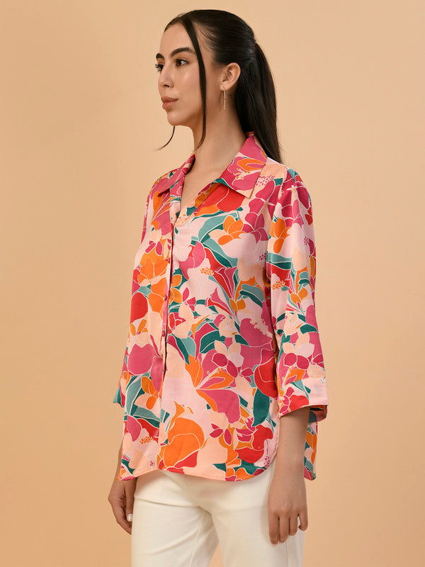 Albion Premium Ladies Magenta Casual Shirt