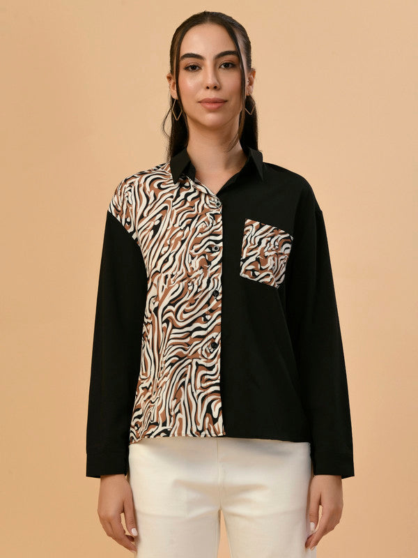 Albion Premium Ladies Black Casual Top