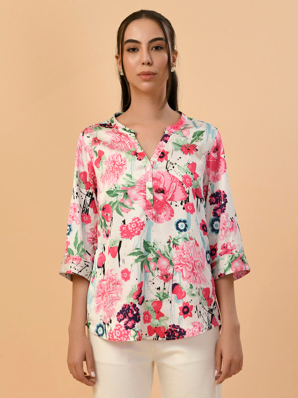 Albion Premium Ladies Magenta Casual Top