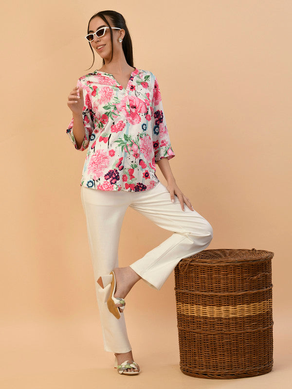 Albion Premium Ladies Magenta Casual Top
