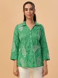Albion Premium Ladies Green Casual Shirt