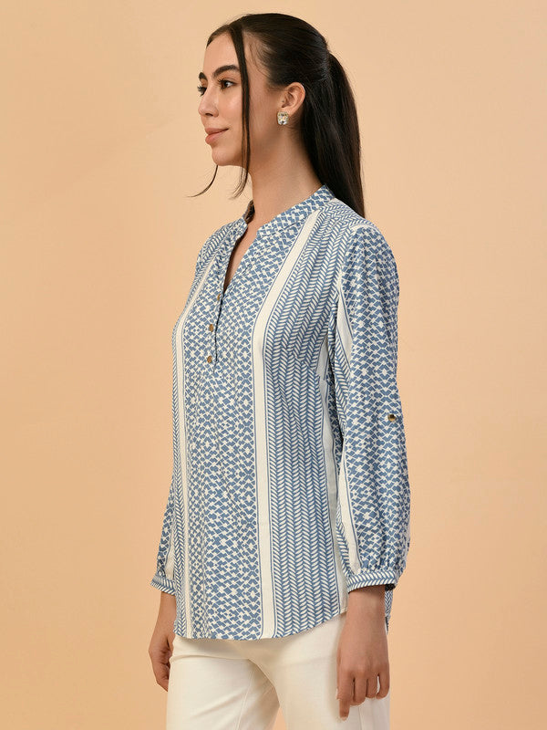 Albion Premium Ladies Ink.Blue Casual Top