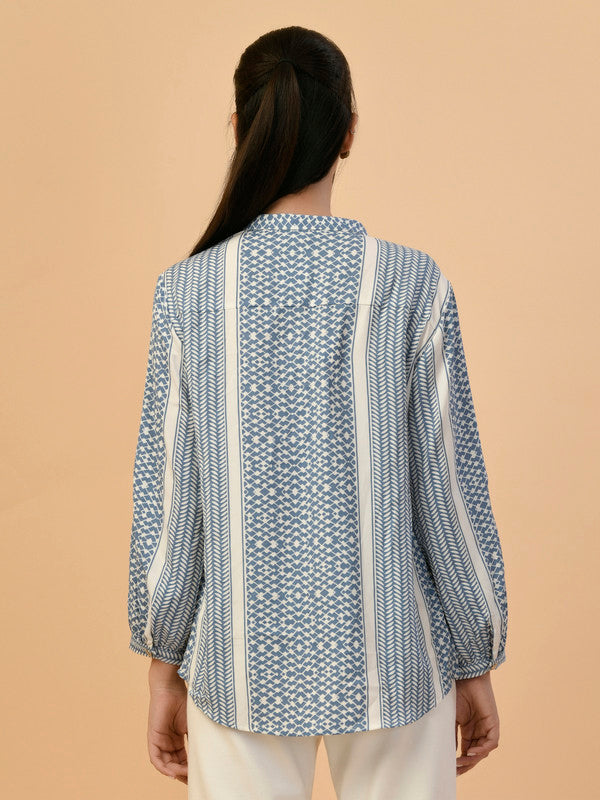 Albion Premium Ladies Ink.Blue Casual Top
