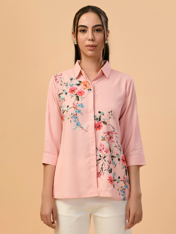 Albion Premium Ladies Peach Casual Top