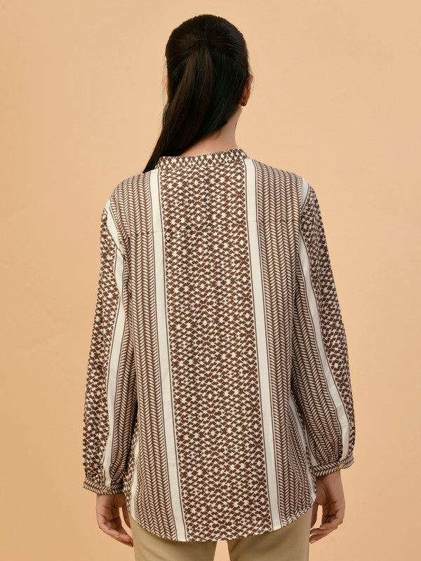 Albion Premium Ladies Brown Casual Top