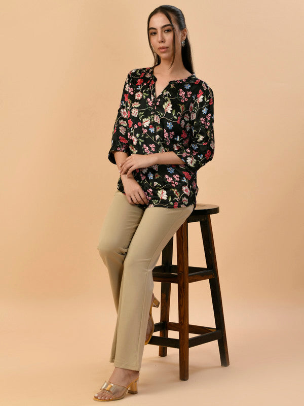 Albion Premium Ladies Black Casual Top