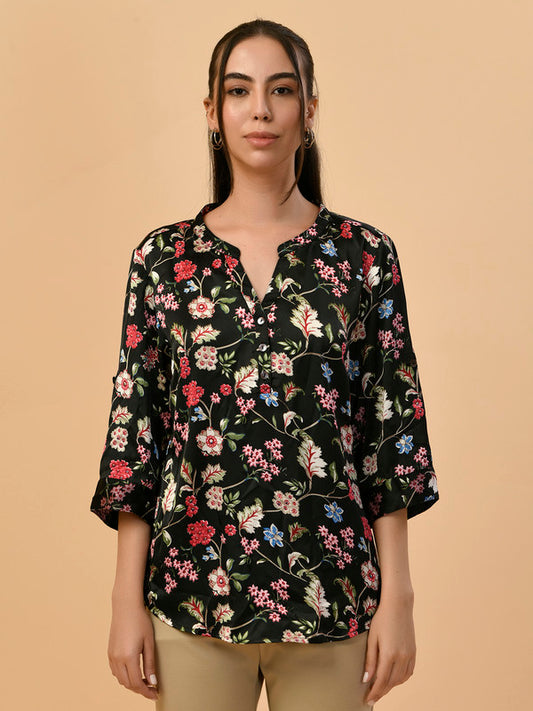 Albion Premium Ladies Black Casual Top