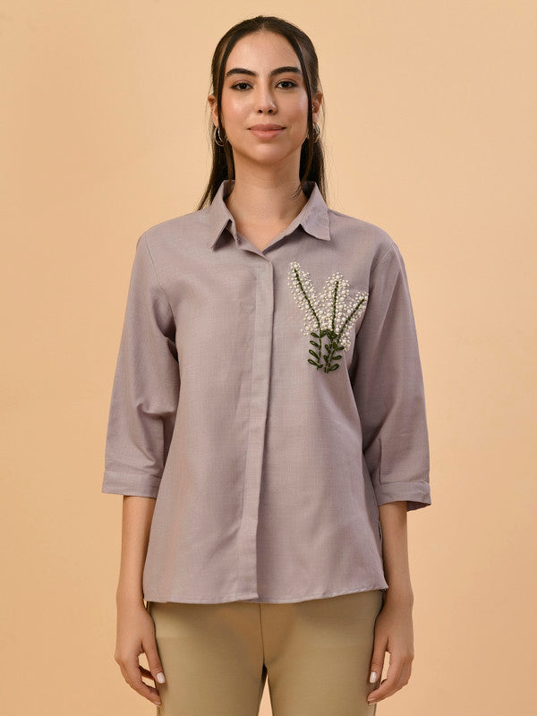 Albion Premium Ladies Lavender Casual Top