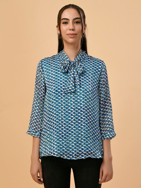 Albion Premium Ladies Blue Casual Top