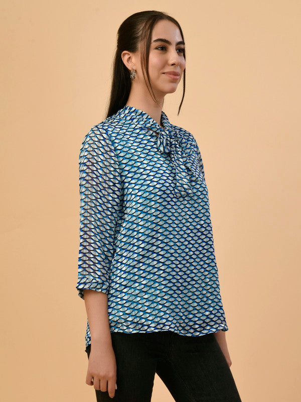 Albion Premium Ladies Blue Casual Top