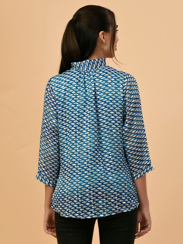 Albion Premium Ladies Blue Casual Top