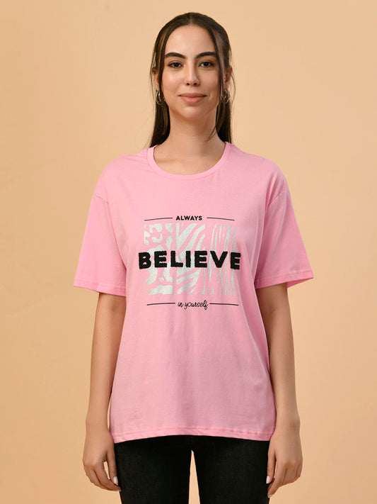 Albion Premium Ladies L.Pink Regular T-Shirt