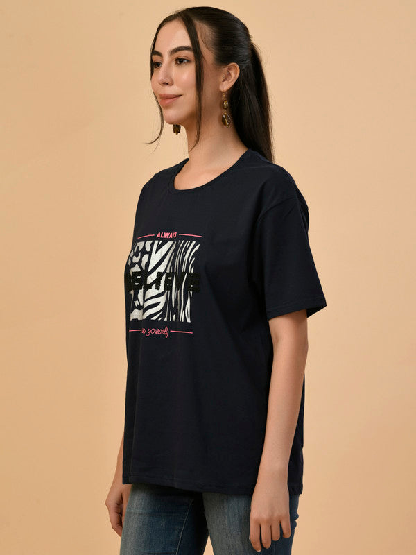 Albion Premium Ladies Navy Regular T-Shirt