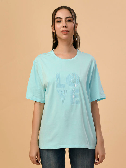 Albion Premium Ladies Aqua Regular T-Shirt