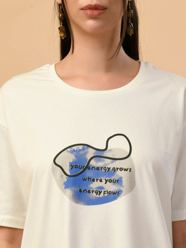 Albion Premium Ladies White Regular T-Shirt