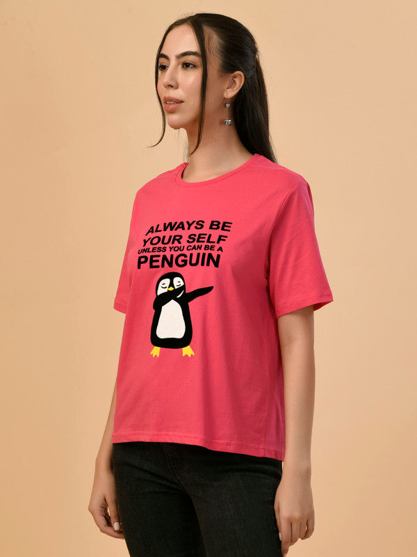 Albion Premium Ladies H.Pink Regular T-Shirt