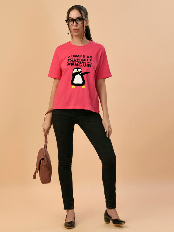 Albion Premium Ladies H.Pink Regular T-Shirt