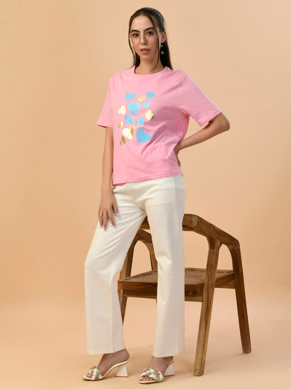 Albion Premium Ladies L.Pink Regular T-Shirt