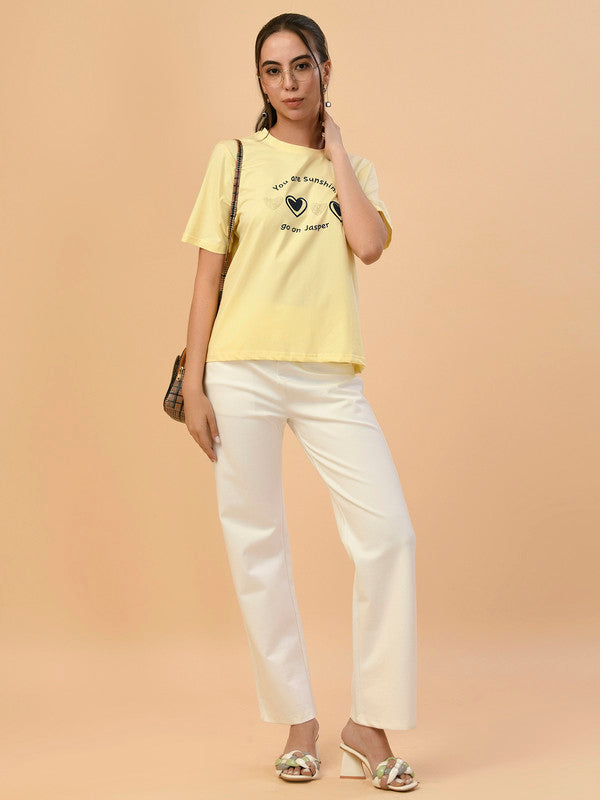 Albion Premium Ladies Lemon Regular T-Shirt