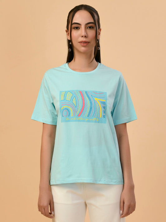 Albion Premium Ladies Aqua Regular T-Shirt