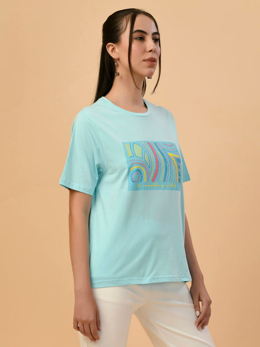 Albion Premium Ladies Aqua Regular T-Shirt
