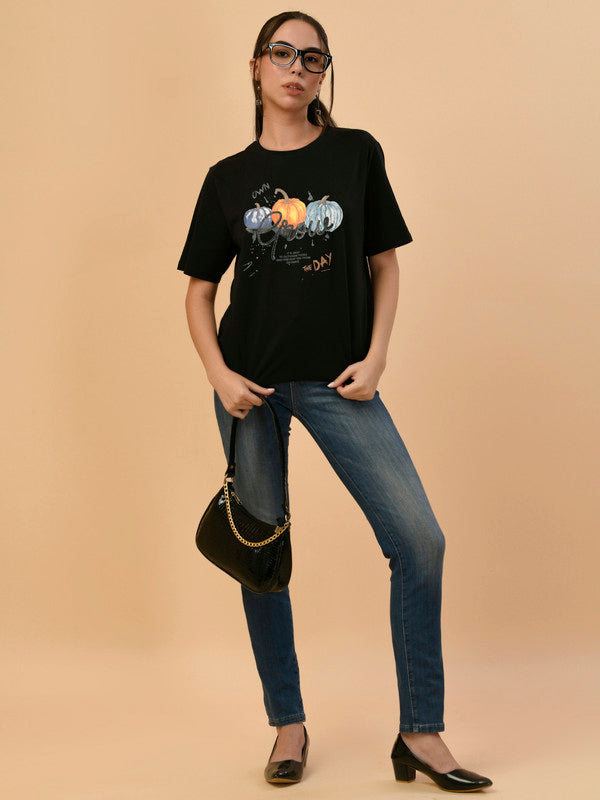 Albion Premium Ladies Black Regular T-Shirt