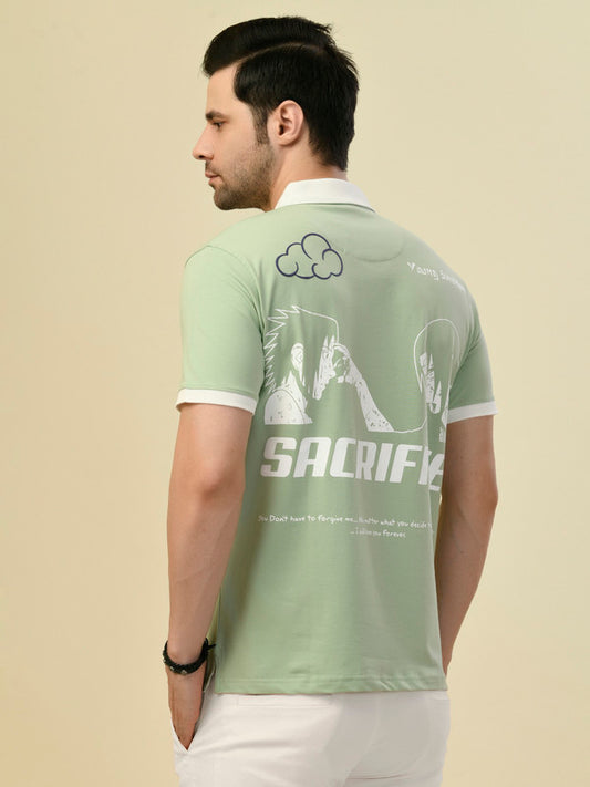 Albion Premium Cyan L.Green Men T-Shirt