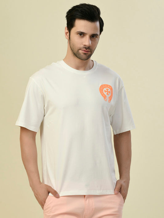 Albion Premium Cyan White Men T-Shirt