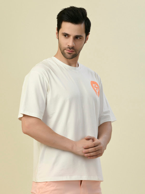 Albion Premium Cyan White Men T-Shirt