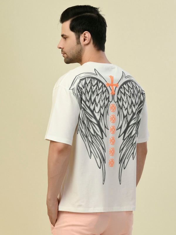 Albion Premium Cyan White Men T-Shirt