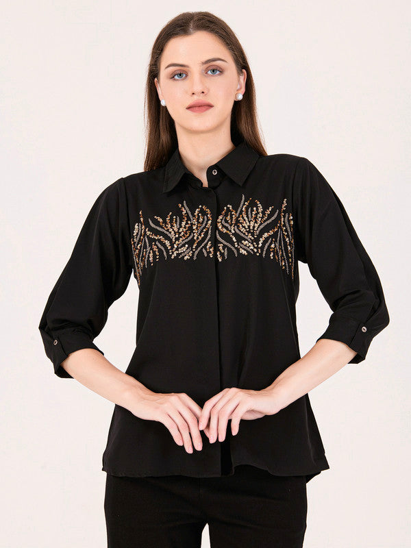 Albion Women Black Smart Top