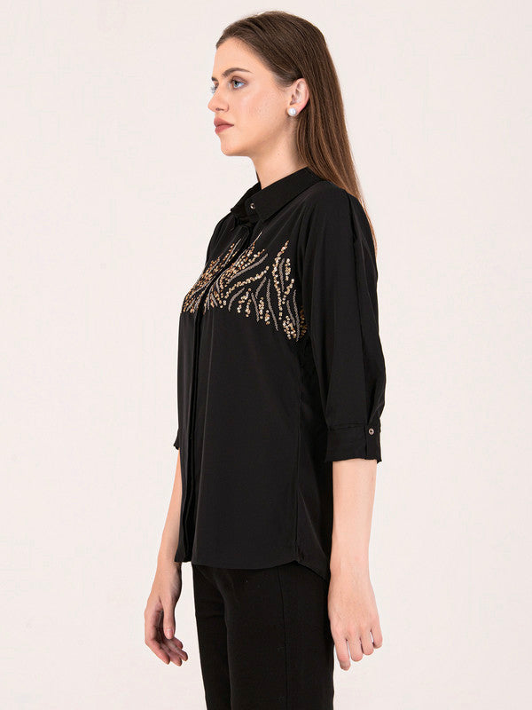 Albion Women Black Smart Top