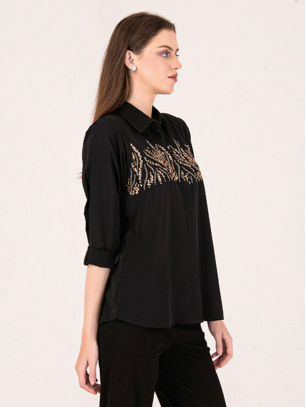 Albion Women Black Smart Top