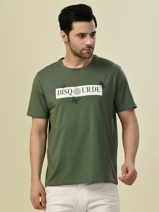 Albion Premium Cyan Green Men T-Shirt