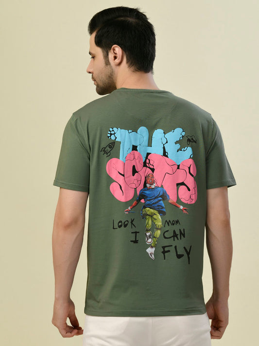 Albion Premium Cyan Green Men T-Shirt