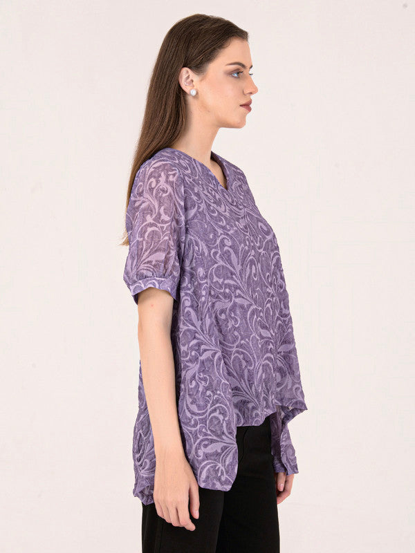 Albion Women Purple Smart Top