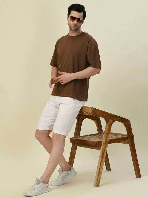 Albion Premium Cyan Brown Men T-Shirt Hs