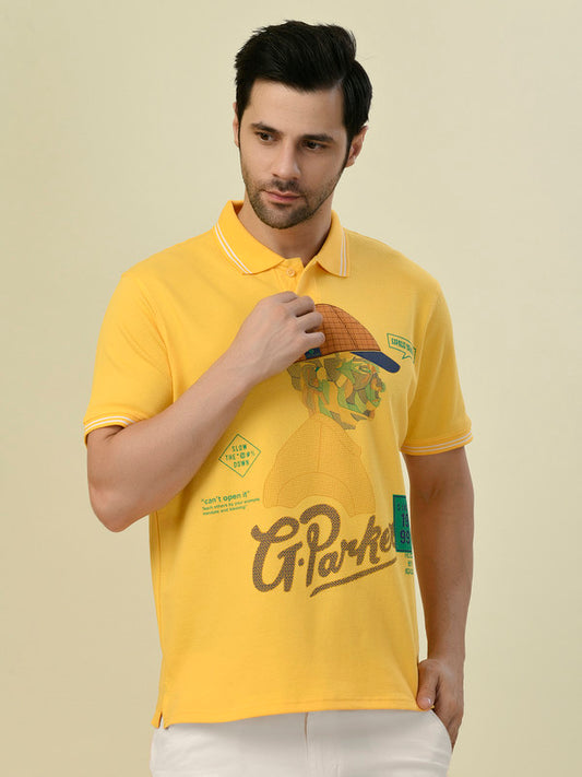 Albion Premium Cyan Mango Men T-Shirt