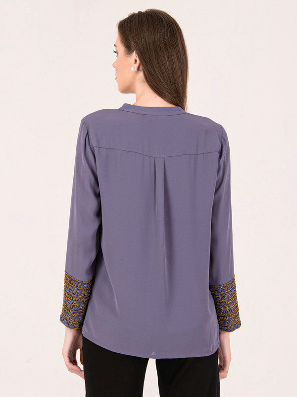 Albion Women Grey Smart Top