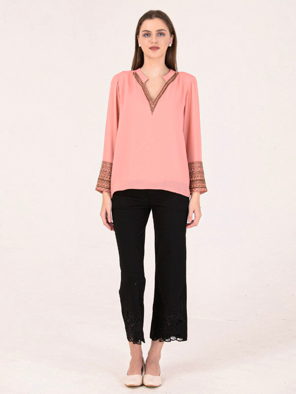Albion Women Peach Smart Top