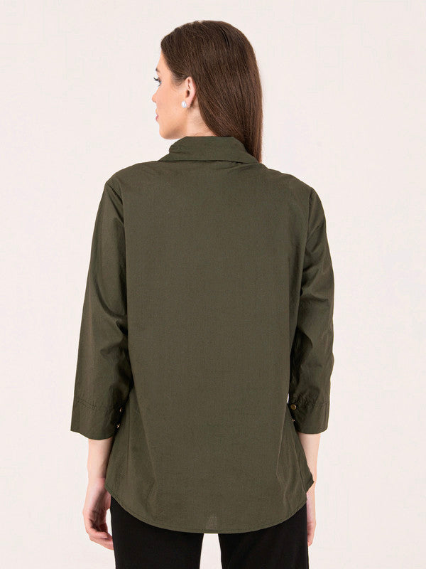 Albion Women D.Olive Smart Shirt